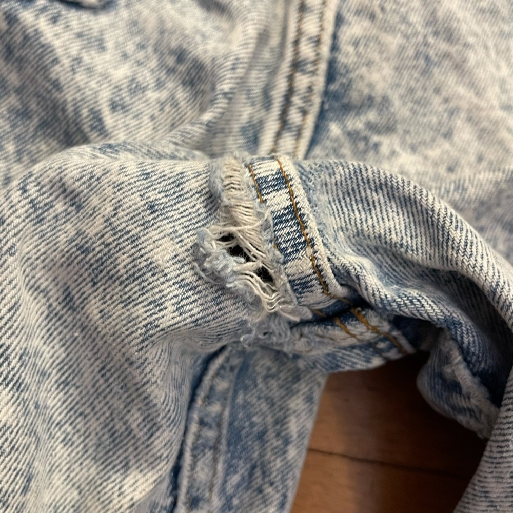 80-90s Vintage Orange Tab Acid Wash Levi’s 575 100% Cotton Jeans - Picture 13 of 14